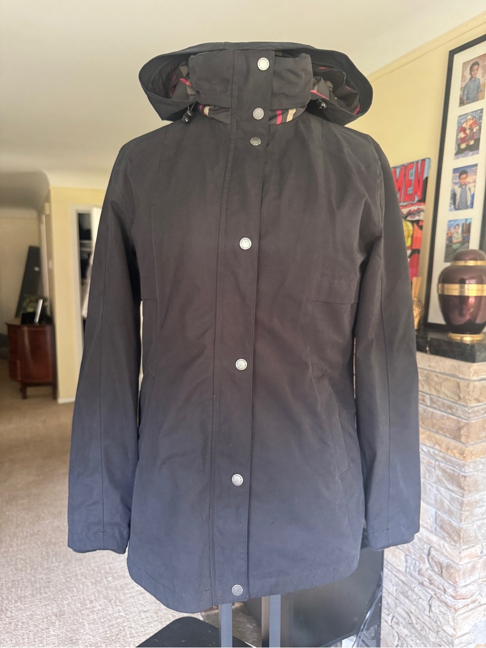 Pendleton Black Hooded Trench Coat